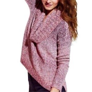 American Eagle Outfitters Cowl Neck Slouchy Knit Sweater Women’s L Pink Lilac